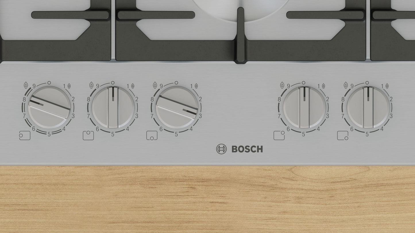 Bosch Series 6 PCS7A5I90 75cm Gas Hob - Stainless Steel