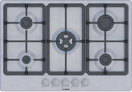 Bosch Series 4 PGQ7B5K90 75cm Gas Hob - Stainless Steel
