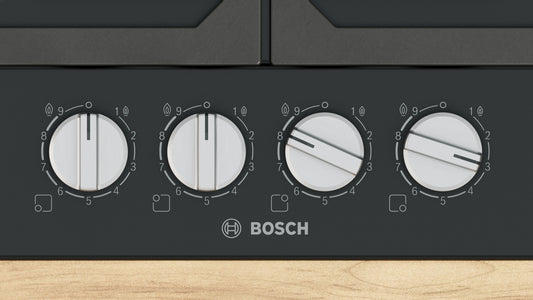 Bosch Series 6 PCP6A6I90 58cm Gas Hob - Black